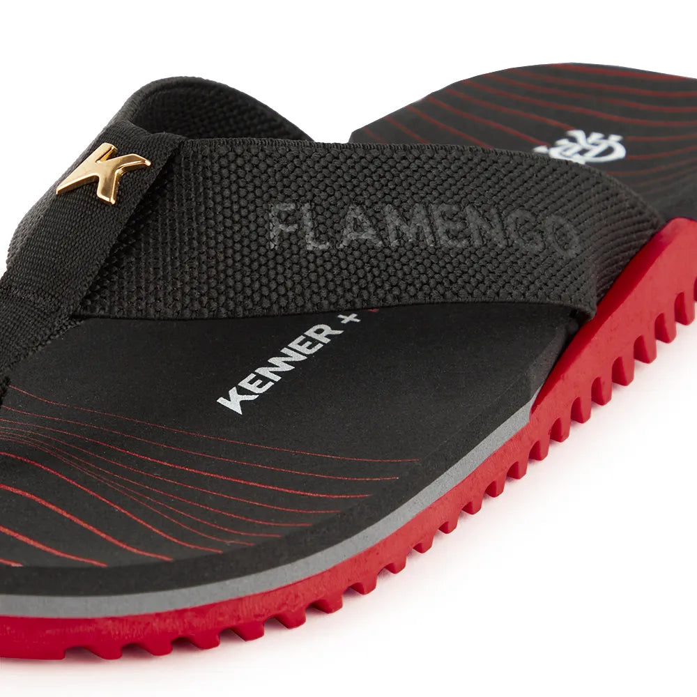 Sandália kenner nk6 pro flamengo rubro-negra