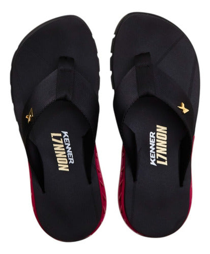 Sandália Masculina E Feminina Rakka L7 Preto E Rosa Kenner